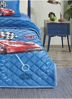 Moon 3 Pieces Kids Winter Comforter Set Single Size 170x220Cm Printed Bedding Set Includes Comforter, Fitted Sheet and Pillow Shams Multicolour  - Image 4