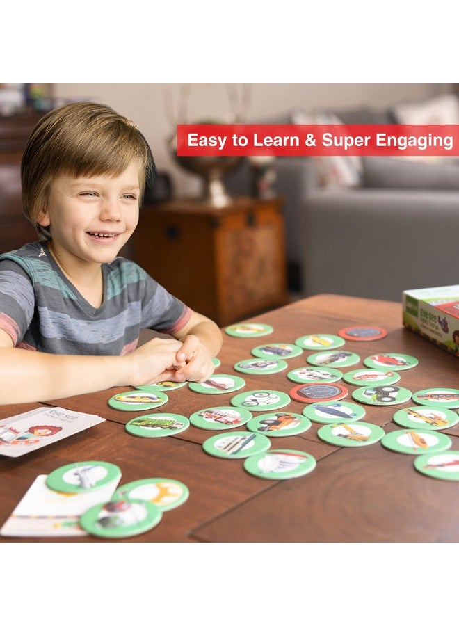 Chalk and Chuckles Educational Game- Eye See Things That Go, Gifts For Kids Age 3-6, Super Fun Learning Toys For Boys, Girls 4, 5 Years, Multicolor - Image 3