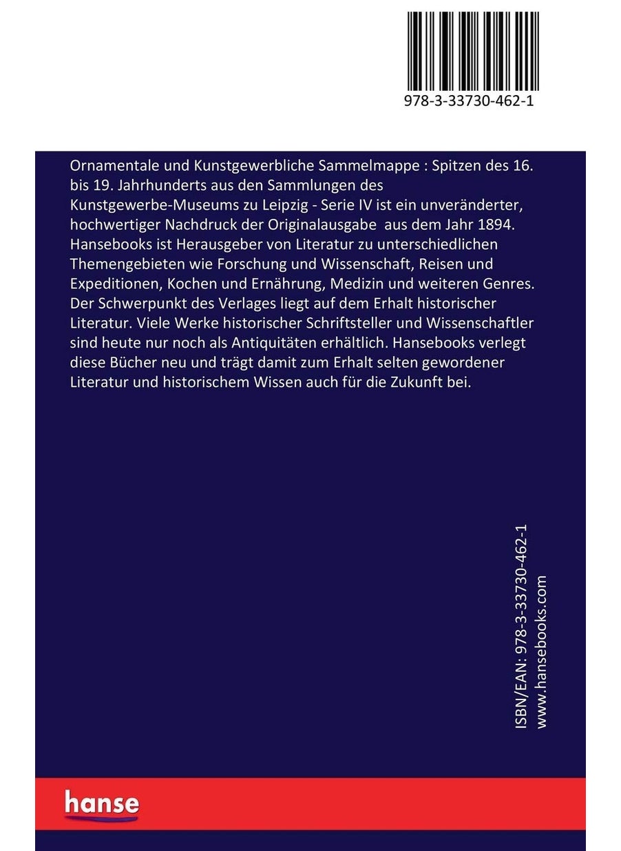 Ornamentale und Kunstgewerbliche Sammelmappe: Spitzen des 16. bis 19. Jahrhunderts aus den Sammlungen des Kunstgewerbe-Museums zu Leipzig:Serie IV  - Image 2