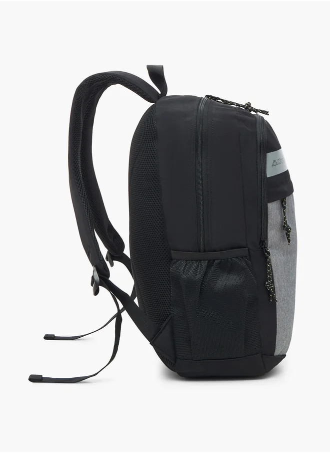 Kappa Colourblock Backpack with Adjustable Shoulder Straps - 44x30x14 cm