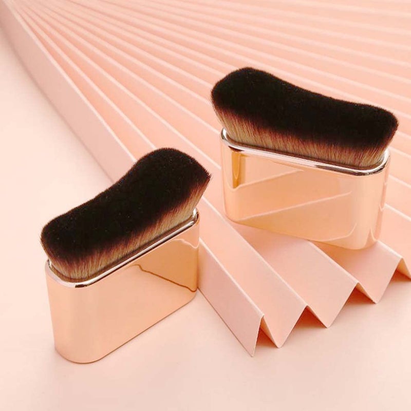 COSHINE Big Self Tanning Blend Brush, Professional Self Tanner, Kabuki, Powder, Foundation, Blusher, Shadow, Bronzer, Face and Body Brush (ROSE GOLD) - Image 3