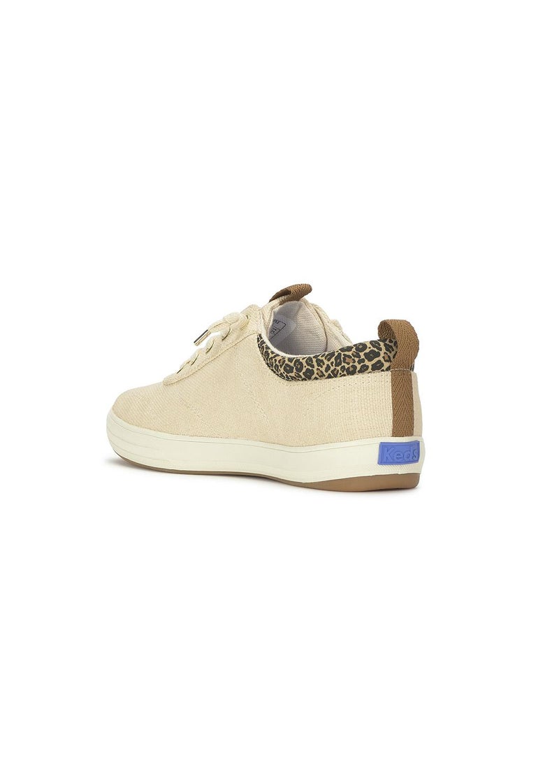 Keds Women's Center III Canvas Slip-On Sneaker – Arch Support, Casual Comfort Shoe Beige - Image 4