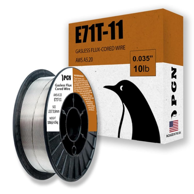 PGN Bearings PGN Flux Core Welding Wire E71T11 035 Inch 10 Pound Spool Gasless Mild Steel Welding Wire with Low Splatter For All Position Arc Welding - Image 3