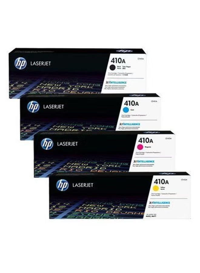 HP Toner Pack of 4 HP 410A Original LaserJet Toner Cartridge Black, Cyan, Yellow & Magenta - Image 2