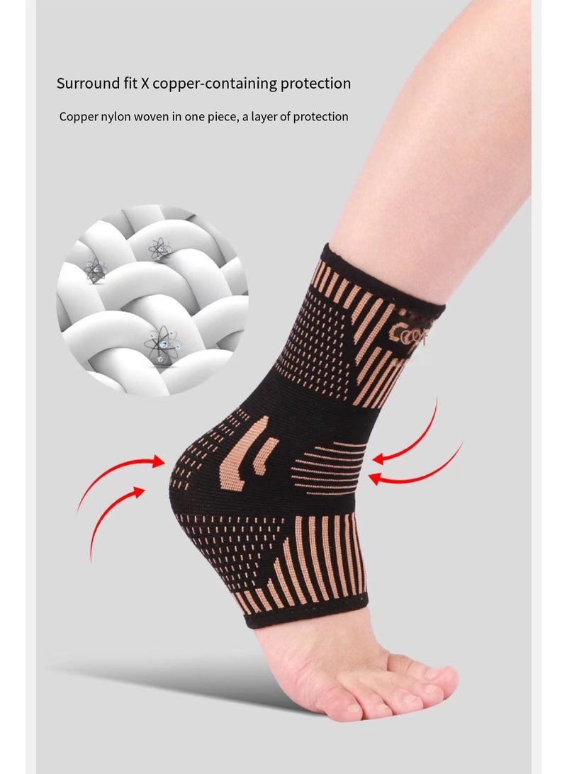 2PCSAdjustable Compression Ankle Support, for Men Women Achilles Tendon Support and Plantar Fasciitis, Eases Pain Swelling and Sprained Ankle Pain - Image 3