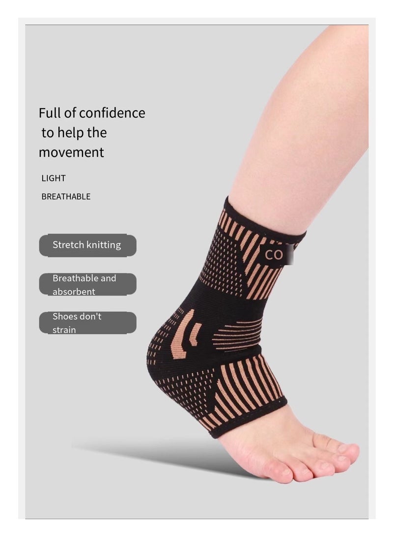 2PCSAdjustable Compression Ankle Support, for Men Women Achilles Tendon Support and Plantar Fasciitis, Eases Pain Swelling and Sprained Ankle Pain - Image 5