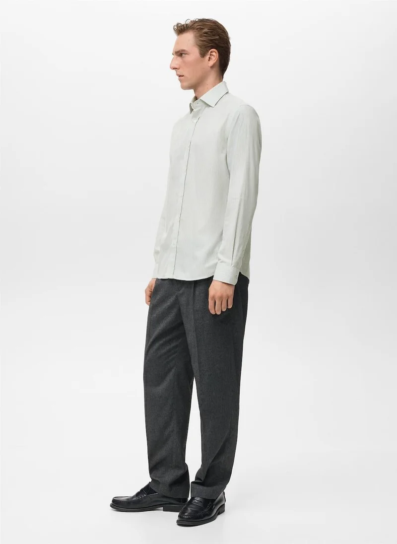 Mango Man  Regular-fit 100% cotton shirt for Men | Best Price UAE