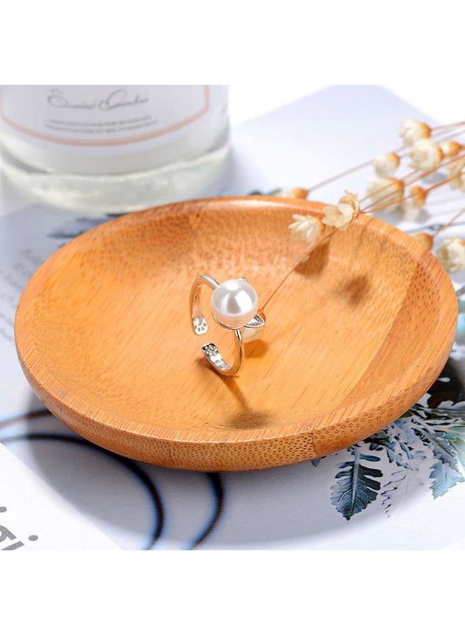 Oidims Cute Cat Simulated Pearl Rings for Girls Women Adjustable Open Ring Expandable Size Kids Dainty Animal Wrap Band Finger Knuckle Statement Promise Fashion Eternity Gifts for Teens Jewelry - Image 5