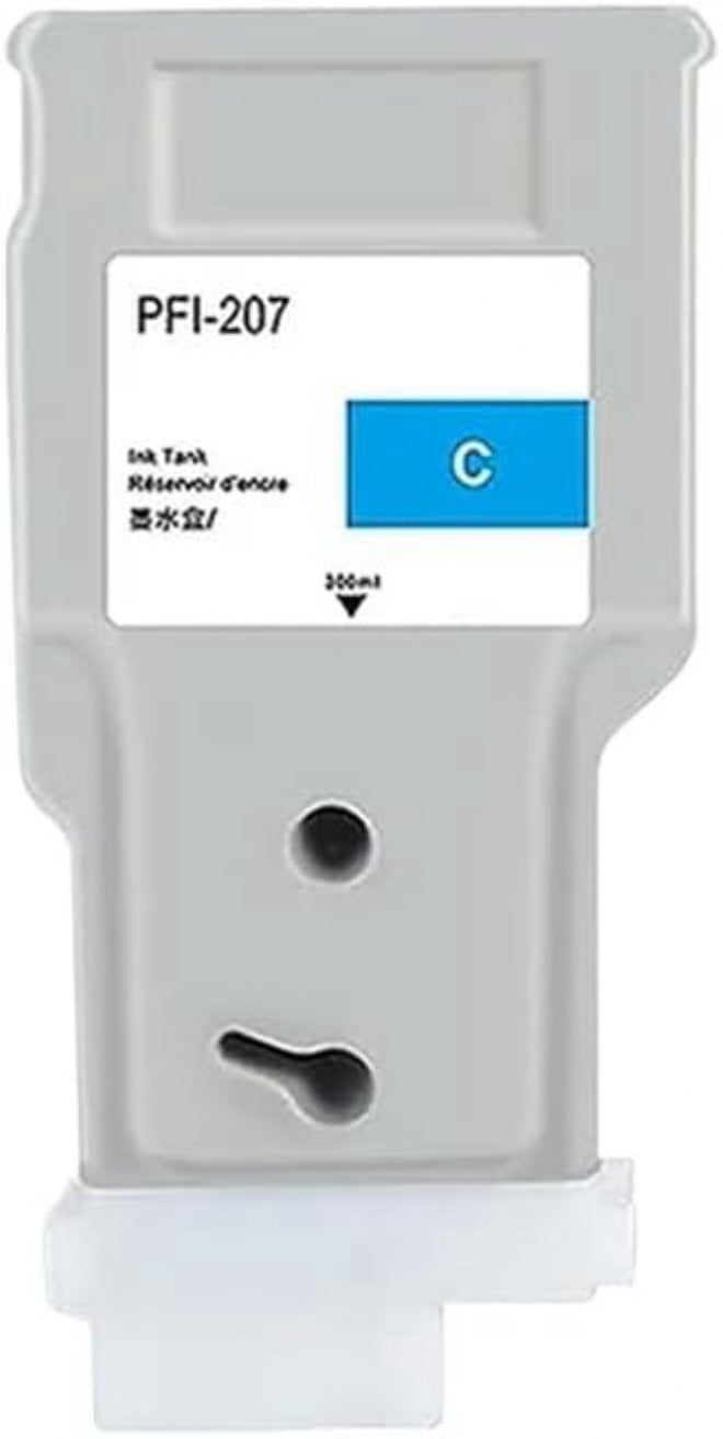 خرطوشة الحبر PFI-207 سعة 300 مل متوافقة مع طابعات IPF 680 و 685 و 780 و 785 IPF680 IPF780 (CY)
