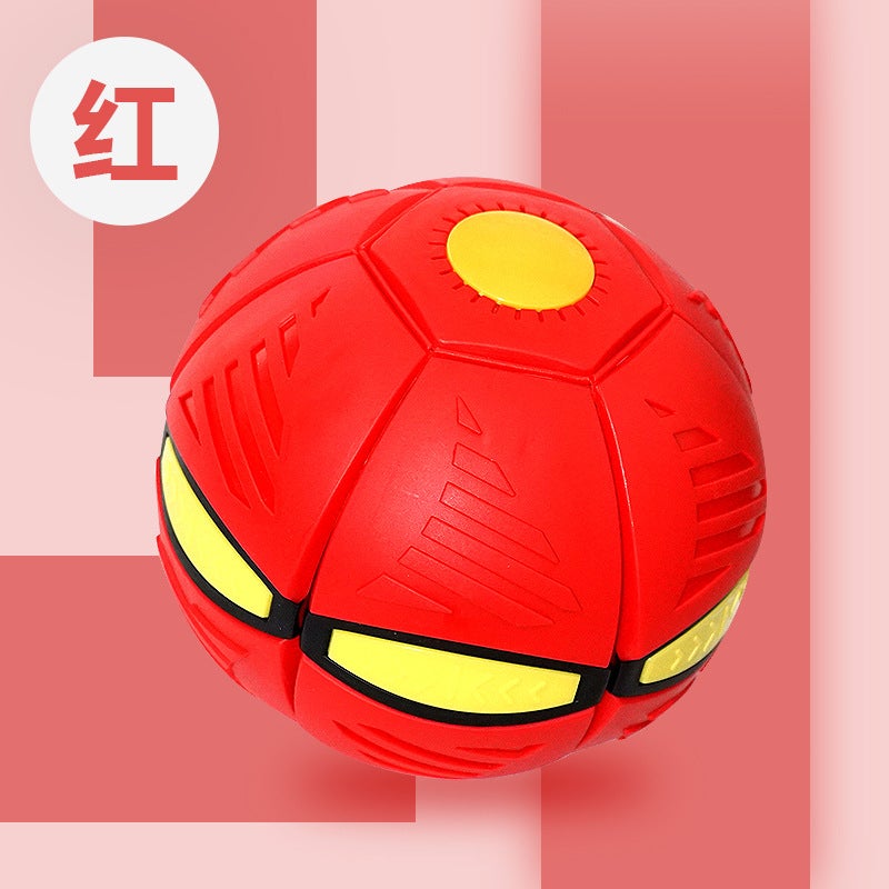 Elastic Stomp Rocket Transforming Toy Ball for Kids Stepping on the ball without light [red]] 