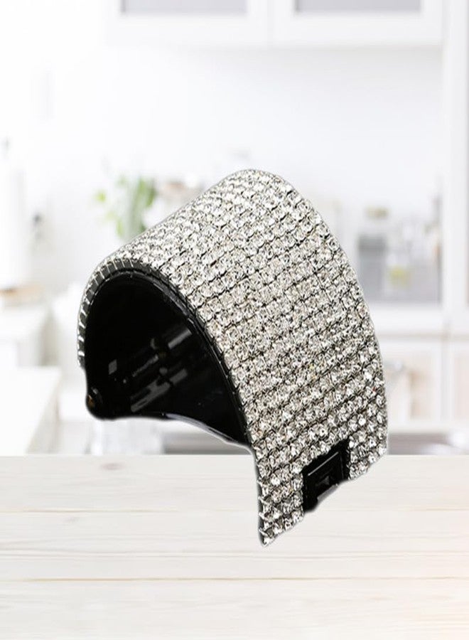 Balacoo 2 Pcs Rhinestone Hair Clips, High Ponytail Holder, Ponytail Hair Clips for Women & Girls Thick Long Hair, Decorative Hair Accessories - Image 5