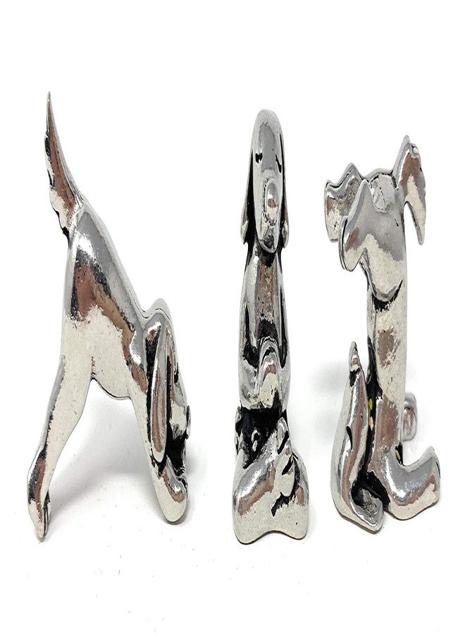 Basic Spirit Yoga Dogs - Dogs in Yoga Poses Pewter Figurines - Image 1