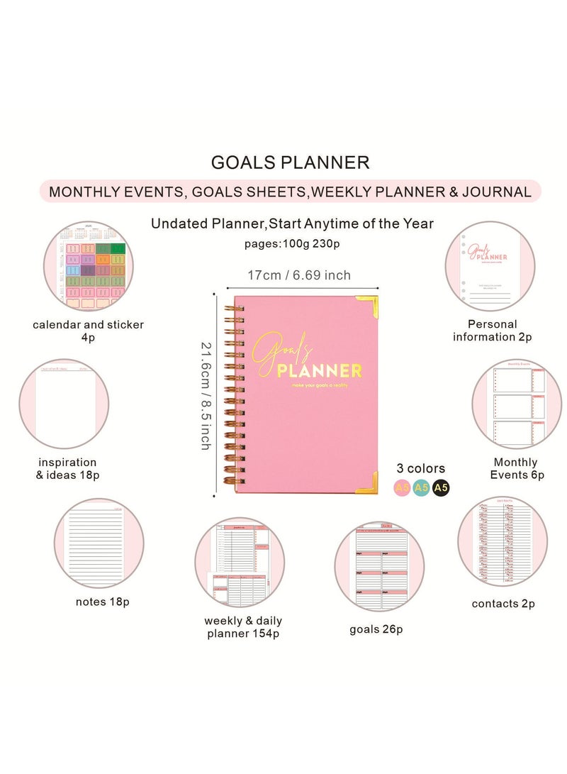 عام planner-2025 -- الأسبوعية والشهرية خطط دوامة ملزمة هدية مربع التعبئة والتغليف - Image 4