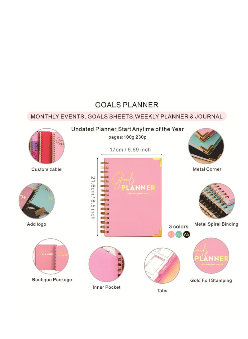 عام planner-2025 -- الأسبوعية والشهرية خطط دوامة ملزمة هدية مربع التعبئة والتغليف - Image 5