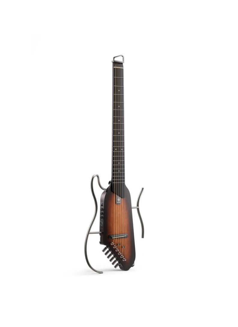 Donner - Donner HUSH-I Silent Acoustic-Electric Headless Guitar, Sunburst - Image 1