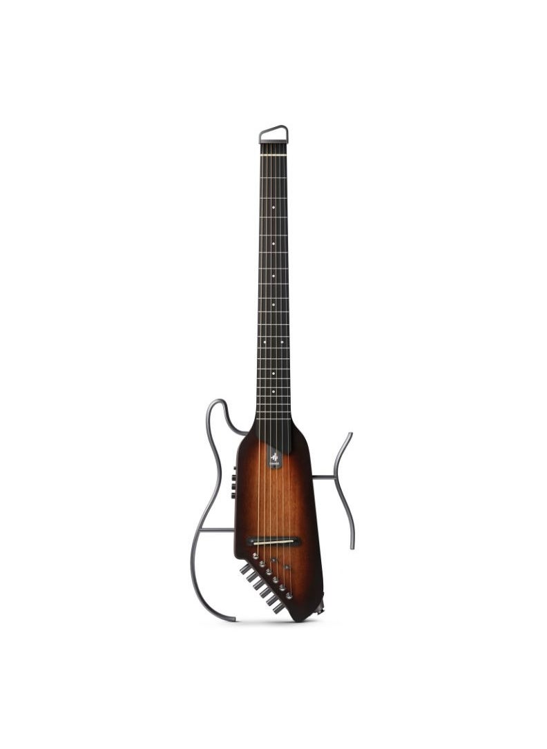 Donner - Donner HUSH-I Silent Acoustic-Electric Headless Guitar, Sunburst - Image 1