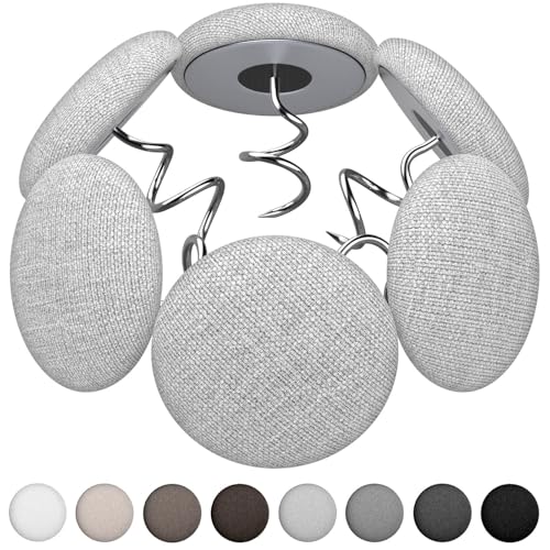 MAICOBI Flax Covered Button Twist Pins - for Bed Skirts Pins,Sofa,Upholstery,Armchair Caddies, Armrest Covers, Slipcovers， Light Gray 12 Pack - Image 1