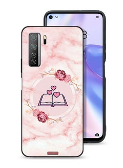 Tolwak Huawei nova 7 SE 5G Protective Case Cover Three Hearts On Book Artwork  - Image 1