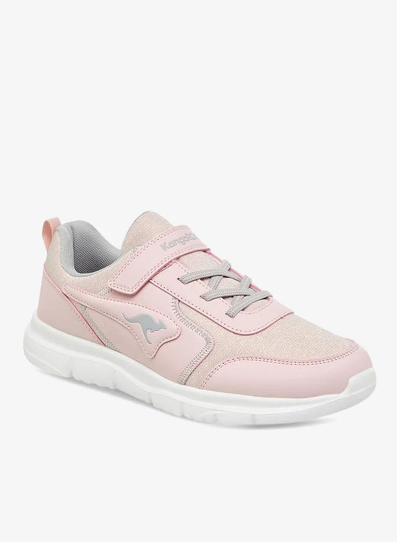 kangaROOS Women's Panelled Sports Shoes with Hook and Loop Closure