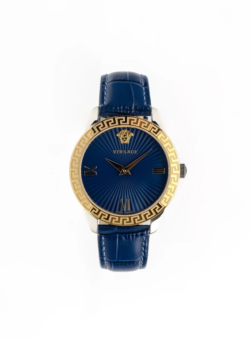 VERSACE Greca Quartz Blue Dial Watch