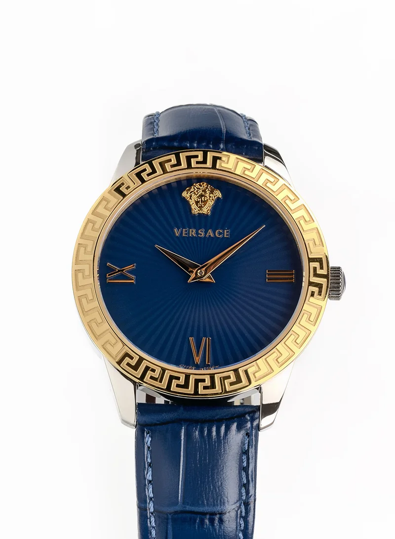 VERSACE Greca Quartz Blue Dial Watch
