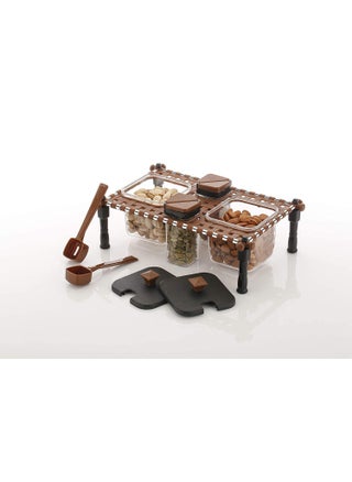 Shree Traders Multipurpose Pickle Masala Storage Container 4 Pieces Condiment Set 2 in 1 Spice & Pickle Container for Kitchen Masala Rack Spice Jar for Kitchen (Multicolor) - pzsku/Z5A417F7C918F5F2E8F2FZ/45/1743594224/c11e83f5-cac4-47b5-ad71-4194b6cf161e