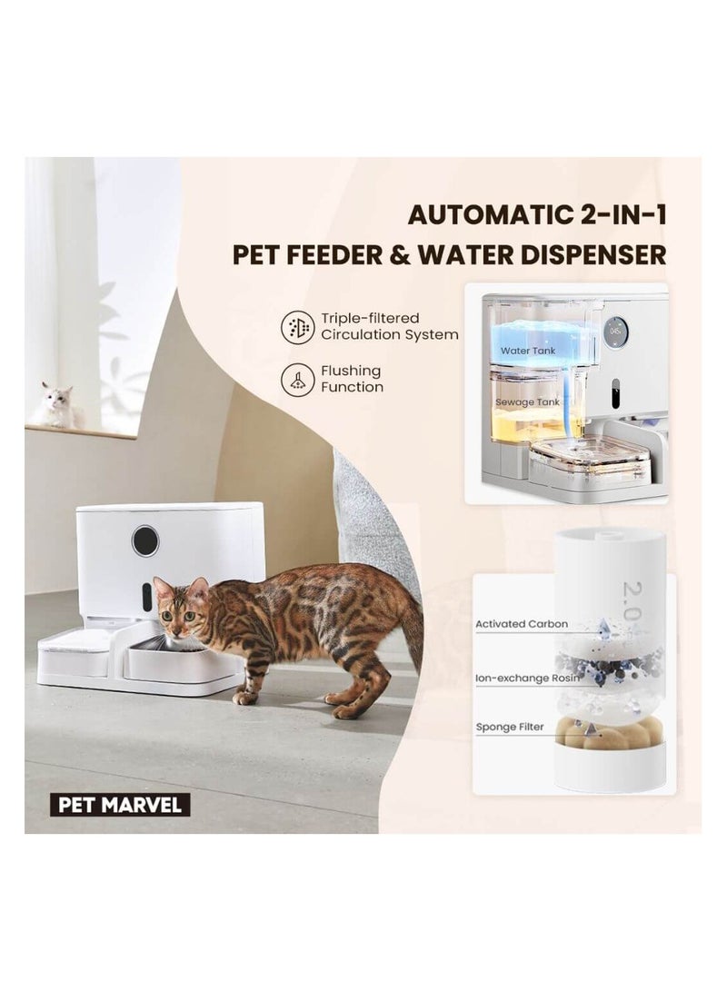 Pet Marvel 2 In 1 Pet Feeder and Water Dispenser - Image 4
