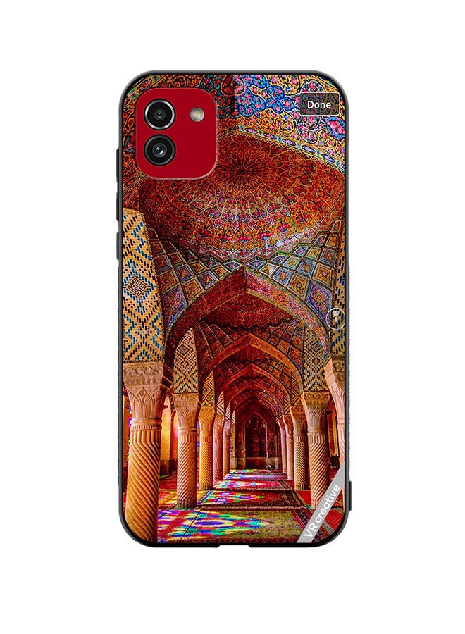 VR CREATIVE Protective Case Cover For Samsung Galaxy A03 The Pink Mosque Design Multicolour - Image 1