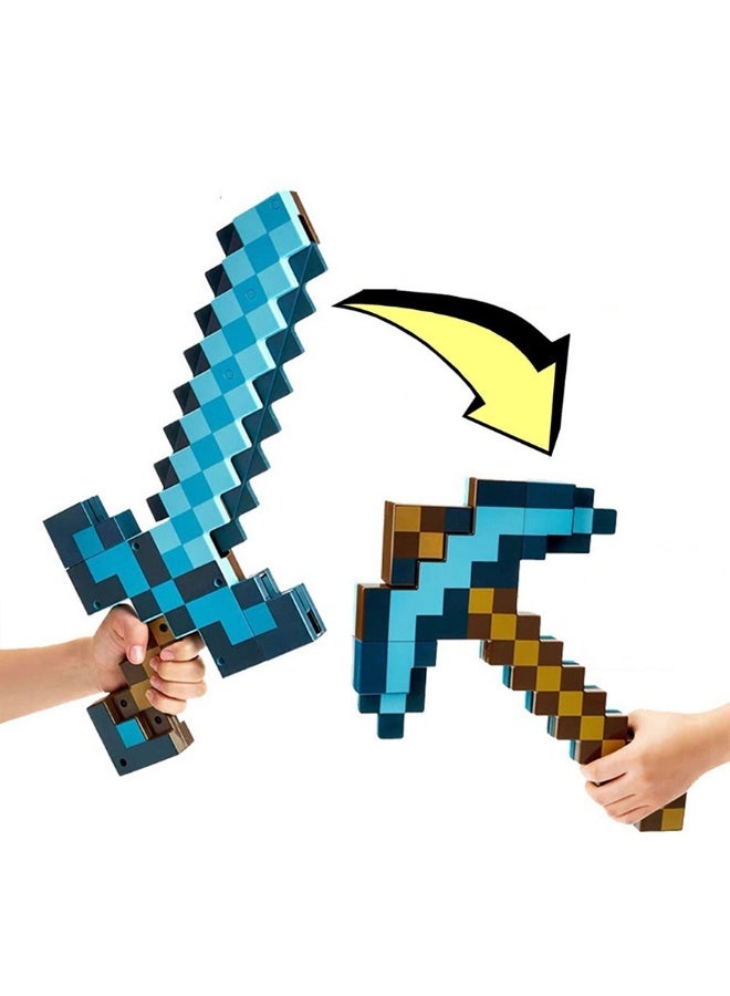 Minecraft Toy Deformed Sword Draft Two-in-one Bow and arrow Model Toy - Image 3