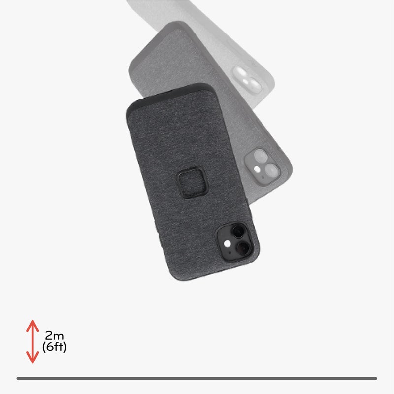 Peak Design Mobile Everyday Fabric Phone Case for iPhone 11 Pro Max, Charcoal, Slim Profile, Drop Protection, Weatherproof Fabric Shell, SlimLink Connects to Mobile Mounts & Gear - Image 5