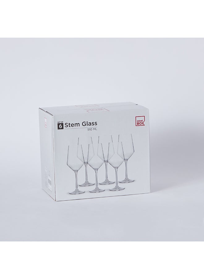 Aura 6-Piece Stem Glass Set - 510 ml