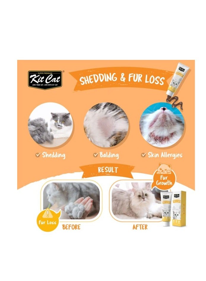Kit Cat Daily Nutritional Supplement Gel For Cats & Kittens – Skin & Coat (120g) - Image 3
