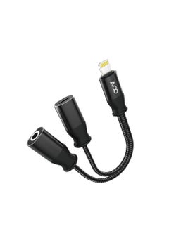 AVOO AUX headphone adapter for iPhone, 2 in 1 Lightning to 3.5mm, separate, compatible with iPhone 14, 13, XR, X, 8, 7, iPad, thus for all iOS systems.  - Image 2