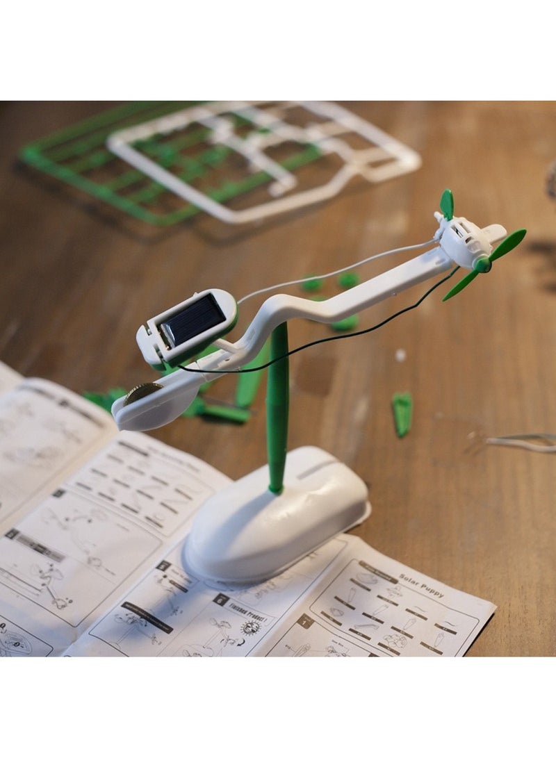 Huitich 6-in-1 Solar Powered Robot Kit – Green - Image 4