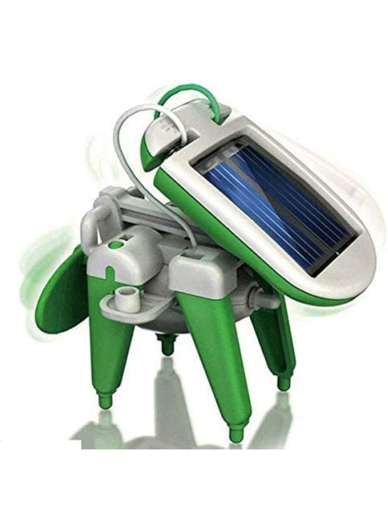 Huitich 6-in-1 Solar Powered Robot Kit – Green - Image 5