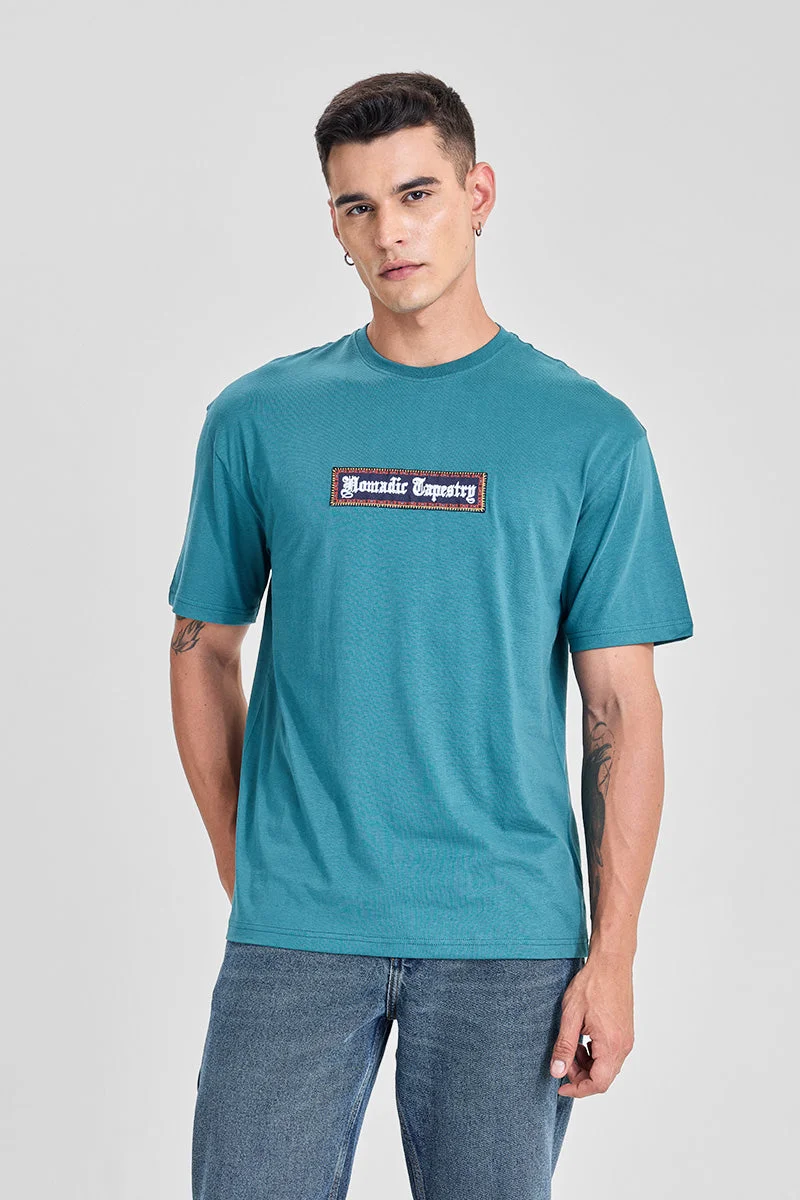 SNITCH تيشيرت واسع بتصميم مرقع