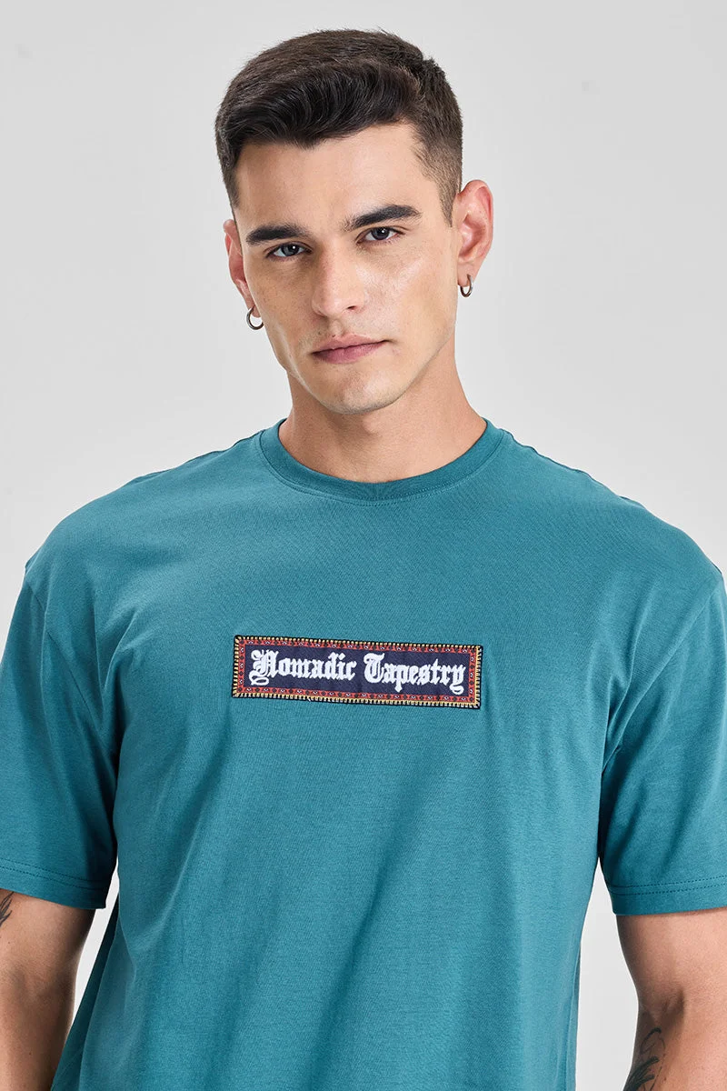 SNITCH تيشيرت واسع بتصميم مرقع