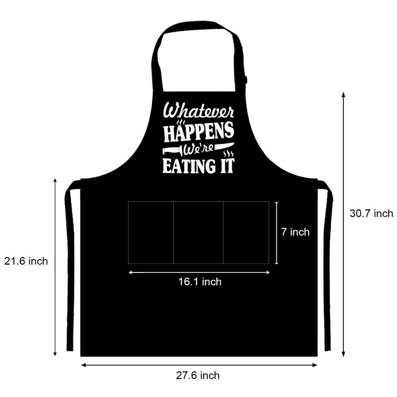 NewEleven Fathers Day Gift For Men  Dad  Husband  Him - Aprons For Men With Pockets - Funny Gifts For Men  Dad  Husband  Boyfriend  Him  Brother  Uncle - Grill Cooking BBQ Kitchen Chef Apron - Image 3