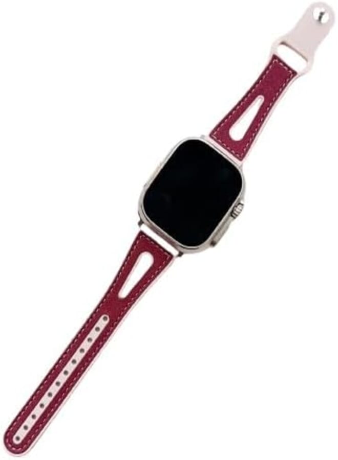 Next Next Store Compatible with iWatch Series 1/2/3/4/5/6/7/8/9/Ultra/2/SE 42/44/45/49 Silicone Leather Strap Compatible with iWatch Series 42/44/45/49,Perfect for Daily Use - Men Women