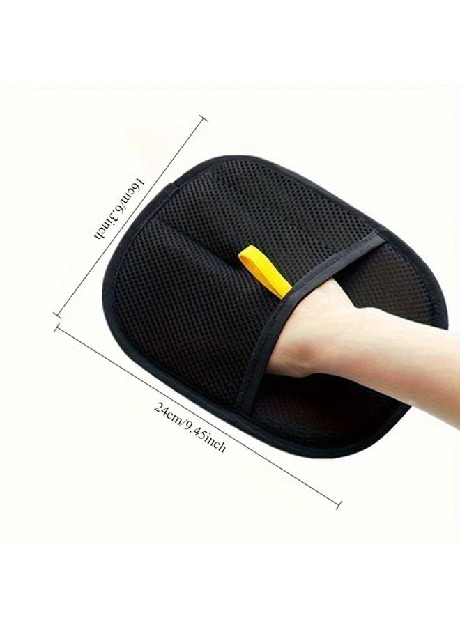 Reusable Pet Grooming Gloves Dual Sided Dehairing Gloves For Cats Dogs Long Haired Animals - Image 4