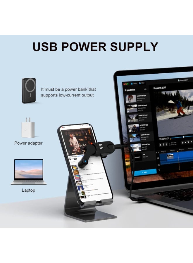 Smart screen Tap Auto Screen Clicker – Portable USB Screen Tapping Device with Adjustable 108-Speed Digital Display, Silent Finger Simulator for Games, Likes, Tasks & Rewards - Image 3