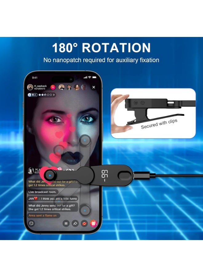 Smart screen Tap Auto Screen Clicker – Portable USB Screen Tapping Device with Adjustable 108-Speed Digital Display, Silent Finger Simulator for Games, Likes, Tasks & Rewards - Image 4