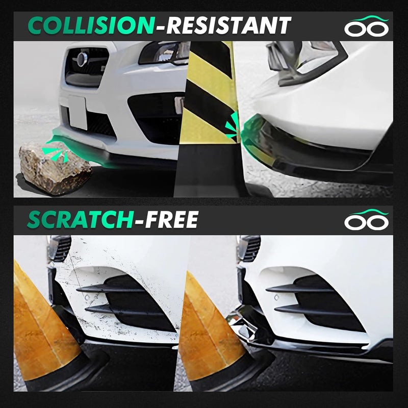 SCITOO 3PCS Front Bumper Lip Compatible for 2013-2015 for Lexus for GS-Series Base Front Lip Spoiler Glossy Black (PP) Plastic Air Dam - Image 5