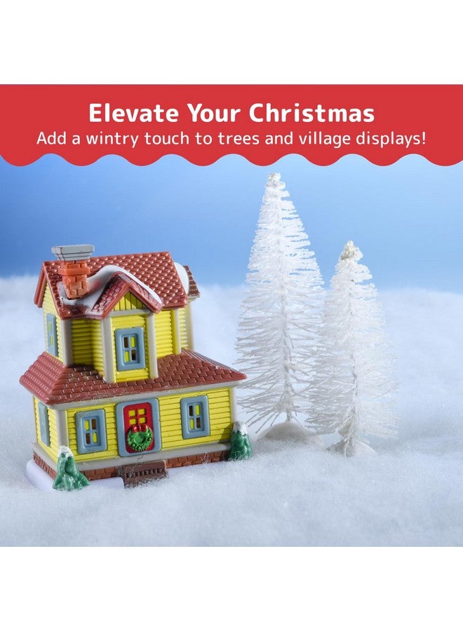 Prextex PREXTEX 2 Pack Snow Blanket Rolls - Artificial Fake Snow for Christmas Decorations - White Backdrop for Holiday Displays - Ideal for Village Displays and Under The Christmas Tree - 94.5 x 31.5 Inches  - Image 3