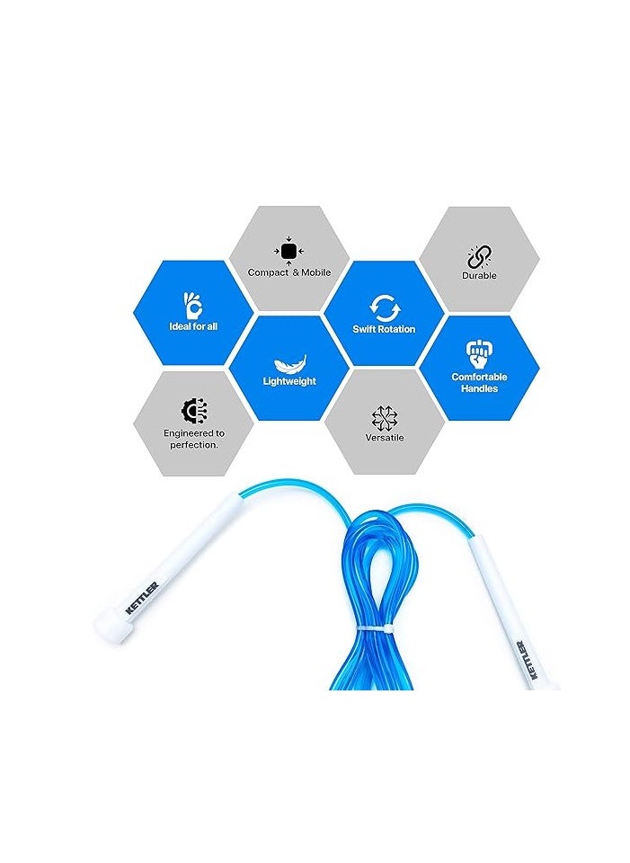 KETTLER German Technology Powered Speed Rope | Polyester | Compact Design | 360 Degree Skipping Rope | Lightweight | Ideal for Speed Jumping Rope, Cardio Endurance | Unisex  - Image 2