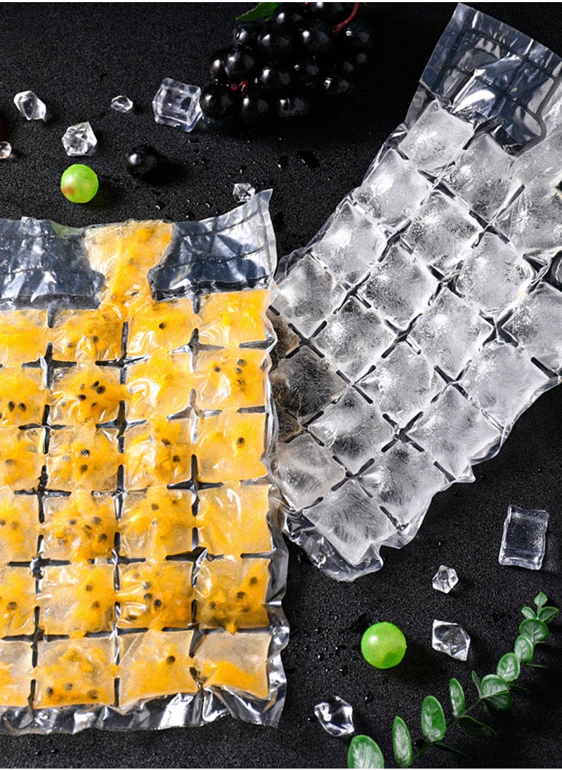 AIWANTO - 10 Pack Disposable Ice Cube Mold 24 Grids Self-Seal Ice Cube Tray - Image 1