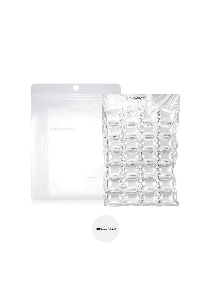 AIWANTO - 10 Pack Disposable Ice Cube Mold 24 Grids Self-Seal Ice Cube Tray - Image 1