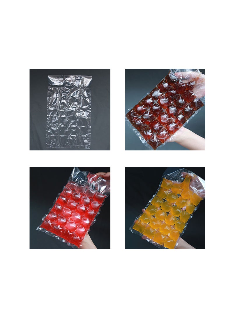 AIWANTO - 10 Pack Disposable Ice Cube Mold 24 Grids Self-Seal Ice Cube Tray - Image 1