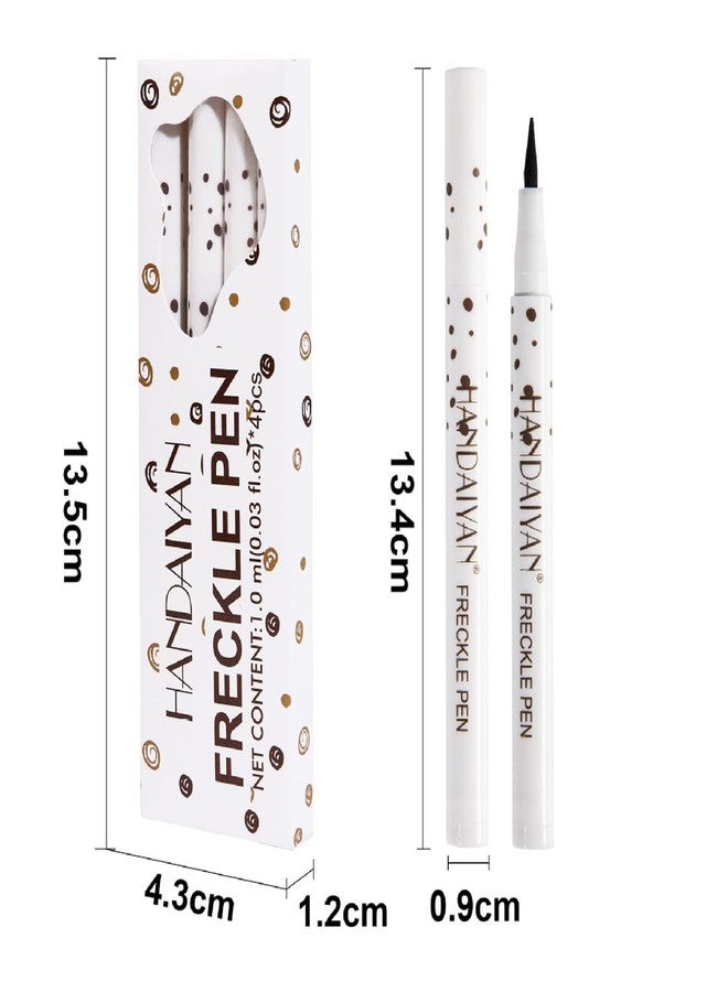 WenFeng 4 PCS Freckle Pen,Natural Lifelike Faux Fake Freckles Makeup Pen - Image 5