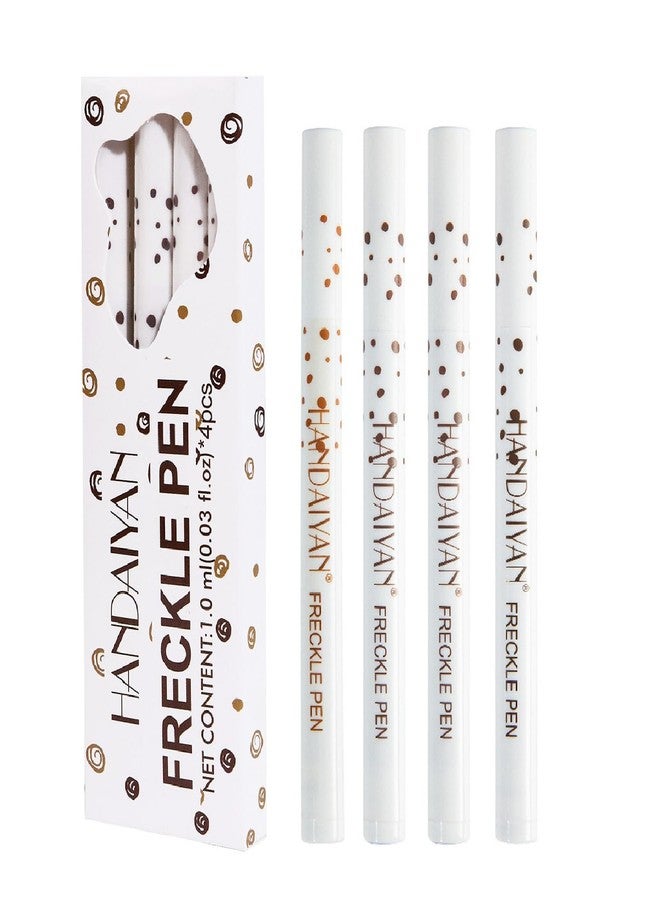 WenFeng 4 PCS Freckle Pen,Natural Lifelike Faux Fake Freckles Makeup Pen - Image 1